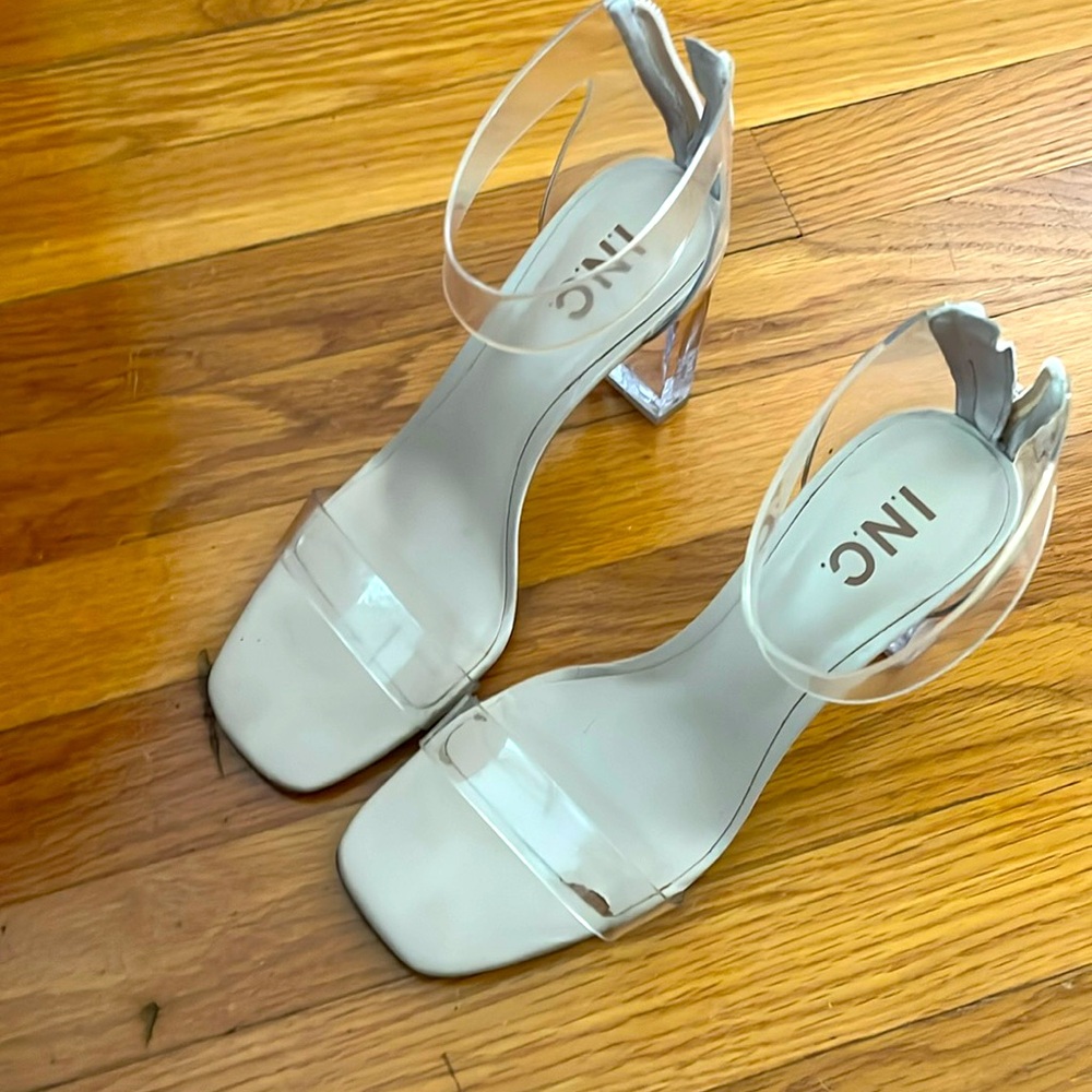 Clear heels size 7 gently worn.